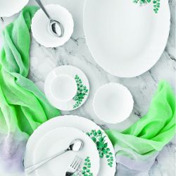 IMPERIAL COLLECTION AQUA LEAVES DINNER SET