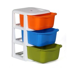 Cello Cuboid Storage Unit with 3 Drawers