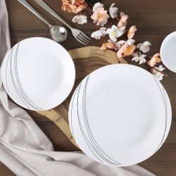 ZARAH COLLECTION BLACK CURVES DINNER SET