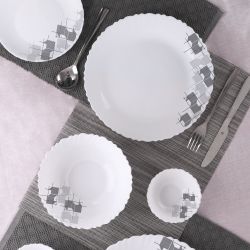 DAZZLE COLLECTION LINEAR GLAZE DINNER SET