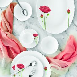 IMPERIAL COLLECTION RED POPPY DINNER SET