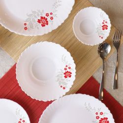 DAZZLE COLLECTION SCARLET BLISS DINNER SET