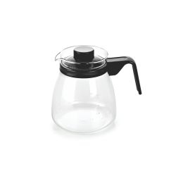 Cello Stove Top Carafe Glass Mug with Black Handle Set of 1 Clear