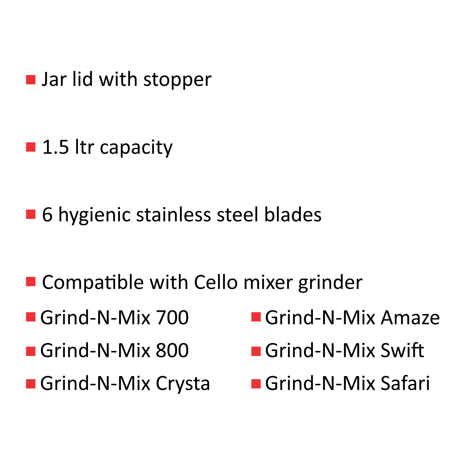 1.5 Litre Juicer Jar