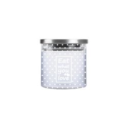 Cello D'Ziner Steelox Borosilicate Glass Jar Set of Black