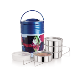 Cello Meal Star 4 Insulated Lunch Carrier Blue