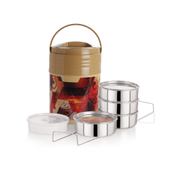 Cello Meal Star 4 Insulated Lunch Carrier Beige