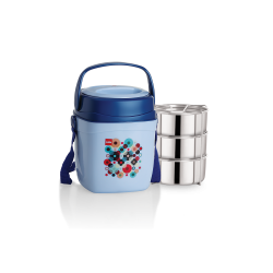 Cello Relish 3 Insulated Lunch Carrier Blue