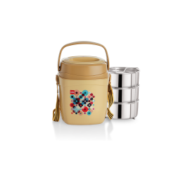Cello Relish 3 Insulated Lunch Carrier Beige