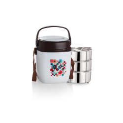 Cello Relish 3 Insulated Lunch Carrier Brown