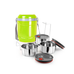 Cello Hot Express 2 Insulated Lunch Carrier Green