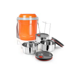 Cello Hot Express 2 Insulated Lunch Carrier Orange