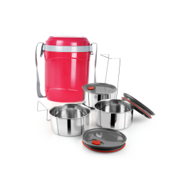 Cello Hot Express 2 Insulated Lunch Carrier Pink