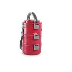 Cello Merit 2 Insulated Lunch Carrier Red