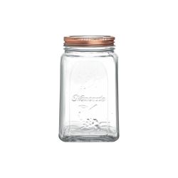 Cello Classic Square Glass Jar clear