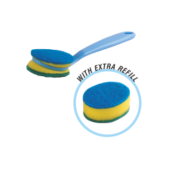 Dual Sponge Scrub Handle