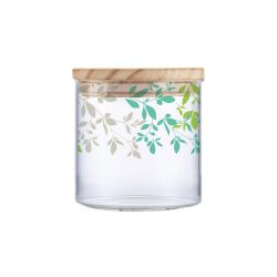 Cello D'Ziner Woody Borosilicate Glass Jar clear