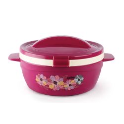 Cello Flip Top Plastic Casserole with Lid 1500 ml Pink