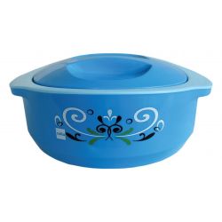 Cello Hot Treat Plastic Casserole with Lid 2500 ml Blue