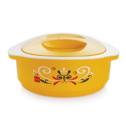 Cello Hot Treat Plastic Casserole with Lid 2500 ml Yellow