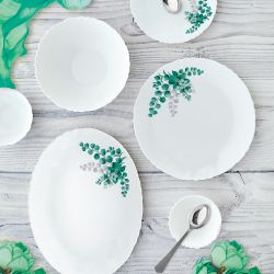 Aqua Leaves Dinner Set