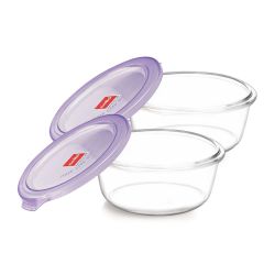 Cello Imperial Round container mixing bowl Set of 2 400 ml Purple