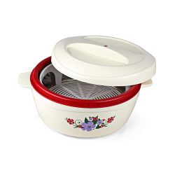Cello Roti Plus Plastic Casserole with Lid 1500 ml Mop Red