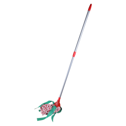 Round Telescopic Looped Cotton Mop with Scruby