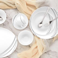 Black Curves Dinner Set