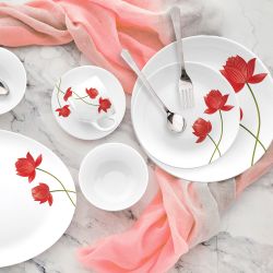 Red Lotus Dinner Set