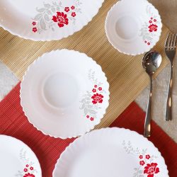 Scarlet Bliss Dinner Set