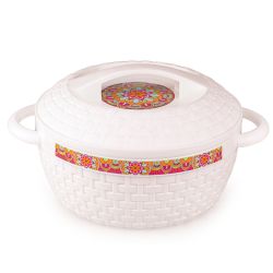 Cello Wicker Plastic Casserole with Lid 2500 ml M.Pearl