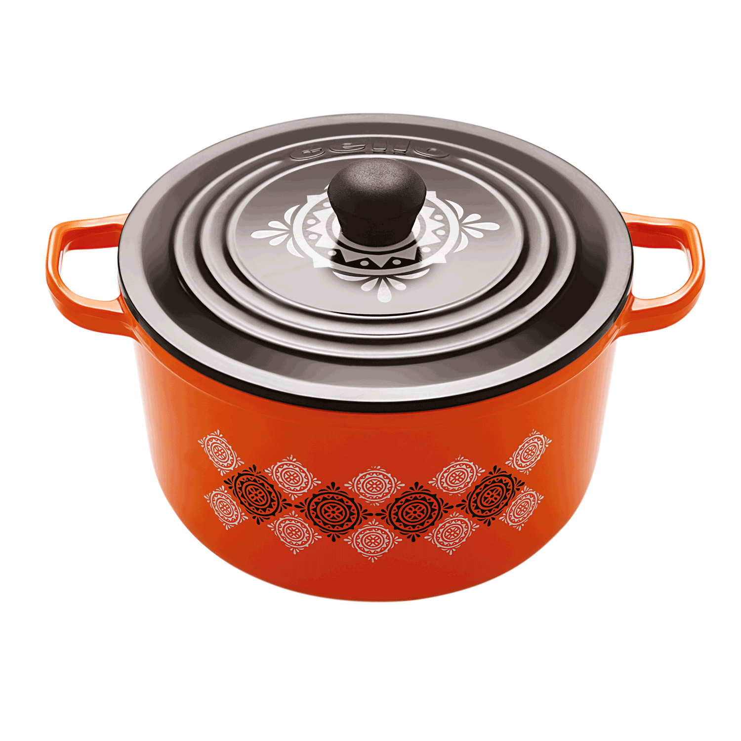 MELAMINE DELISH 2000 ML 2PCS ORANGE SET