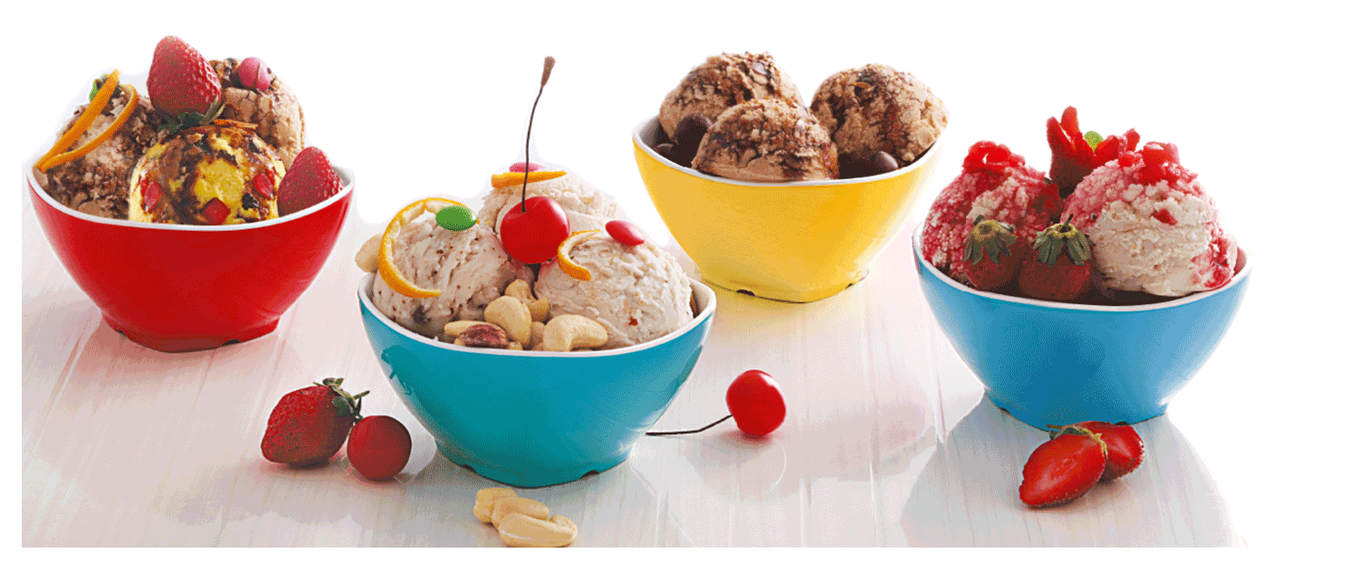 MELAMINE ICE-CREAM BOWL 6PCS SET