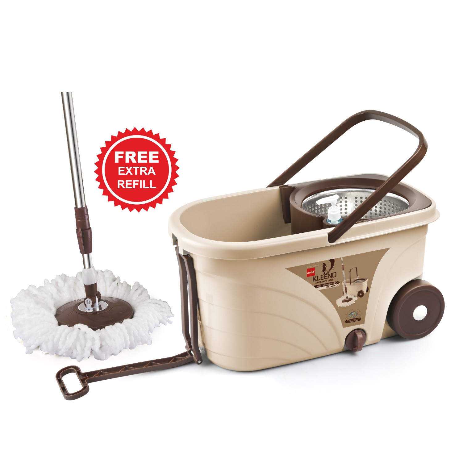 Kleeno Max Clean Deluxe Spin Mop