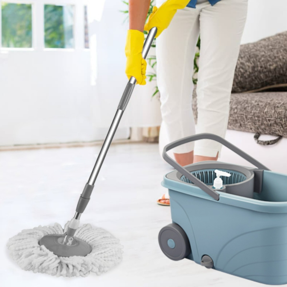 Max clean spin mop