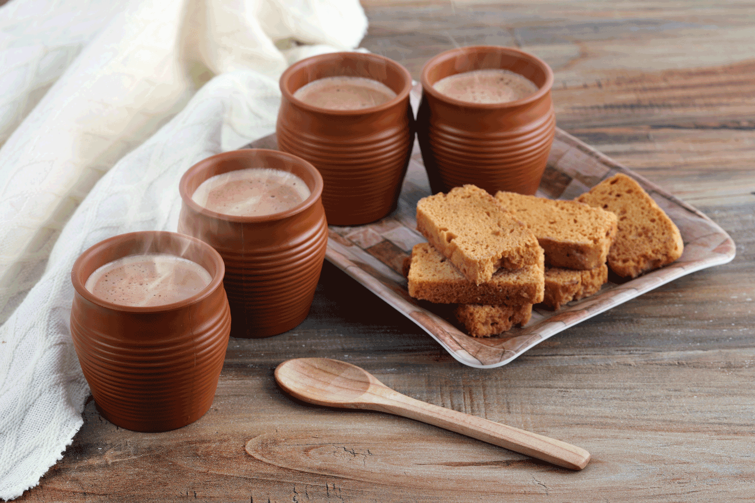 MELAMINE 5PCS KULLED SET BROWN