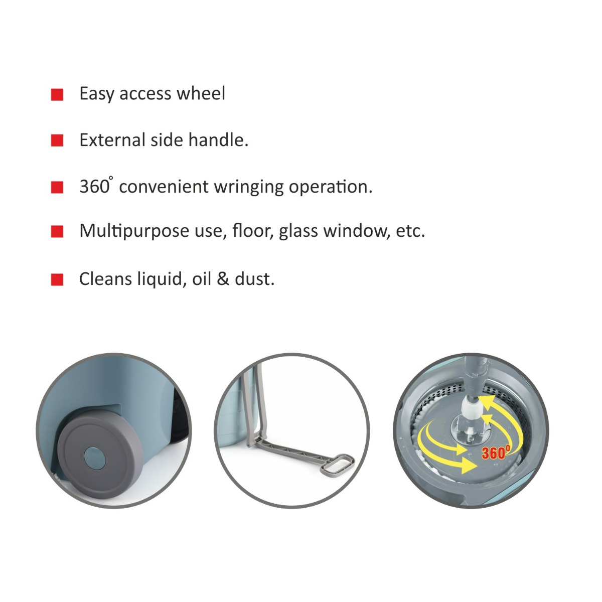 Max clean deluxe spin mop