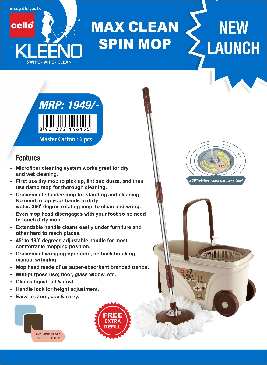 Max clean spin mop