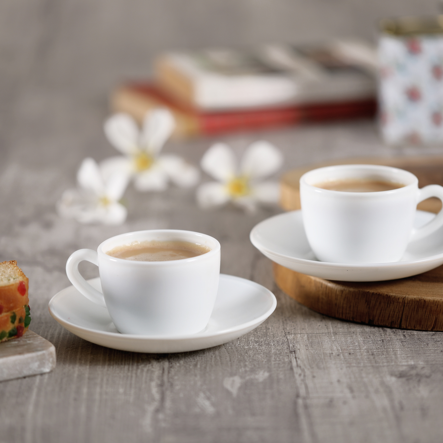 Queen Cup & Saucer 6 Pcs