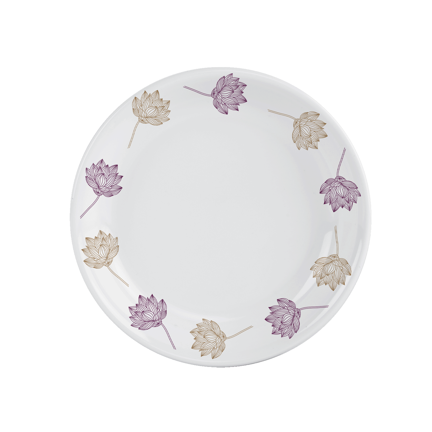 Pretty Lotus Snack on Plate